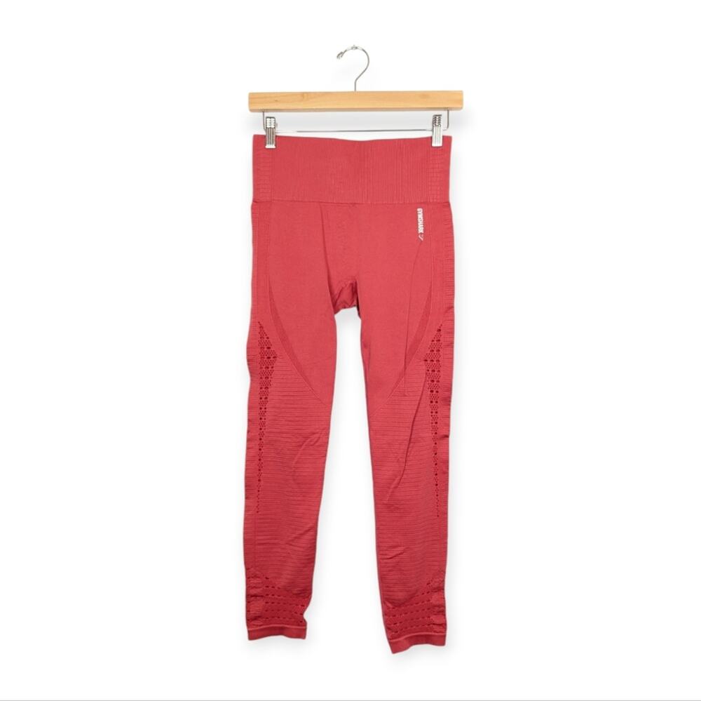 Gymshark Dry Coral Energy High Rise Stretch Workout Leggings Size S